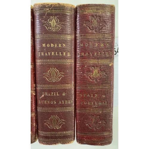 549 - 4 1820s Editions of Modern Traveller all with maps. 1824 Syria & Asia Minor, 1825 Mexico & Guatemala... 