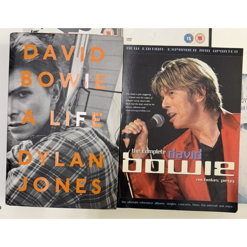 634 - A quantity of music books & DVDs including David Bowie related