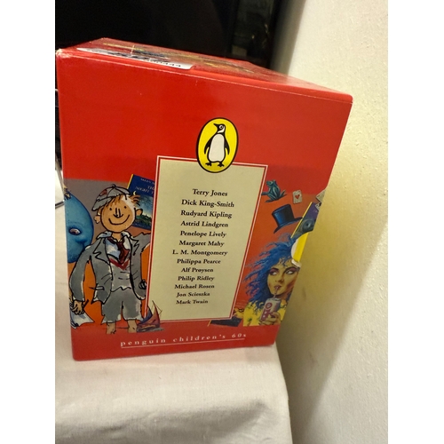 595 - A boxed set of Penguin children's books, a collection of children's favourites from the 60's