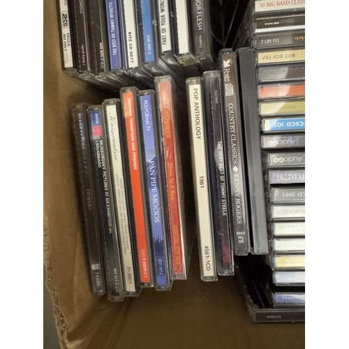 672 - A good lot of CD's & DVD's