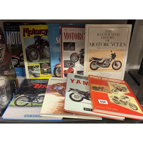 694 - A quantity of motorbike books