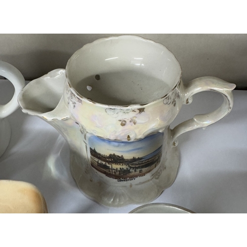 699 - A collection of vintage ceramic shaving mugs