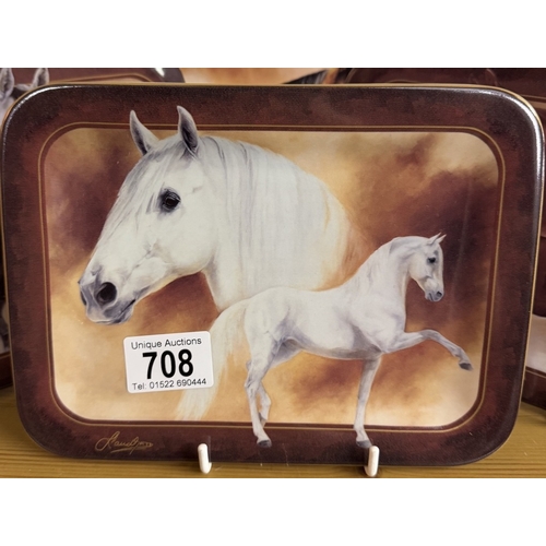 708 - 4 Bradex Horse collectors plates with certificates