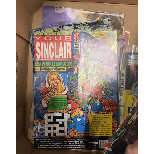 755 - A box of Sinclair & ZX spectrum magazines