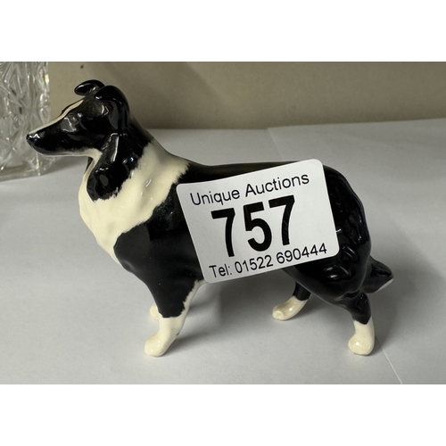 757 - A Beswick Border Collie