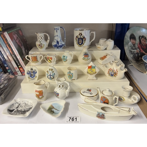 761 - A selection of crested china