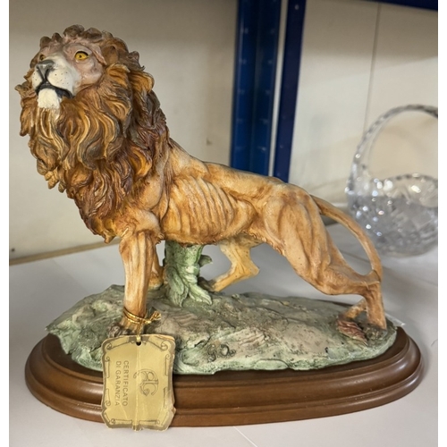 767 - A vintage Capodimonte  lion