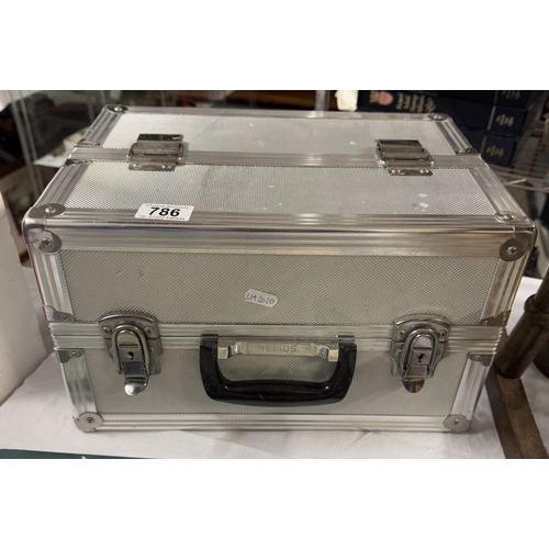 786 - A stainless steel carry case