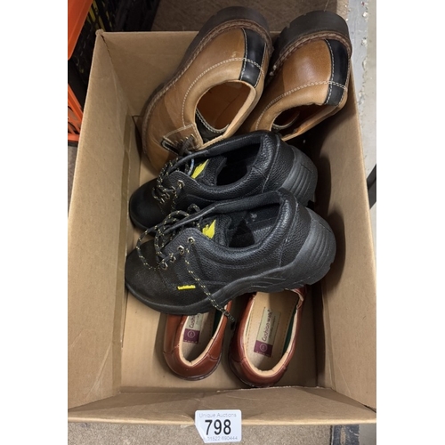 798 - 3 Pairs of size 7 mens shoes including Earthworks, Cap shoes etc