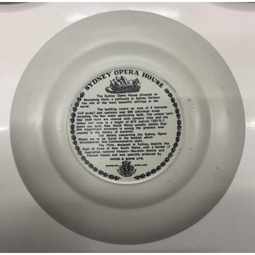 816 - 3 Commemorative plates, Sydney Opera House, Bi-Centenary Of Australia, & Royal Canadian mounted plat... 