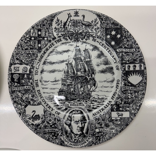 816 - 3 Commemorative plates, Sydney Opera House, Bi-Centenary Of Australia, & Royal Canadian mounted plat... 