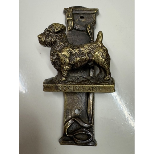 830B - 4 Vintage brass door knockers