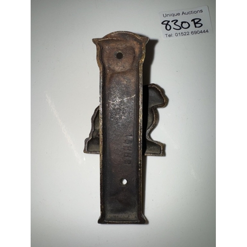 830B - 4 Vintage brass door knockers