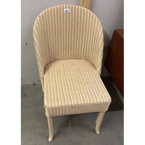 924 - A 1930s painted loom chair