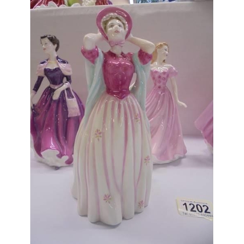 1202 - Four Royal Doulton Classics figurines including Sweetheart.