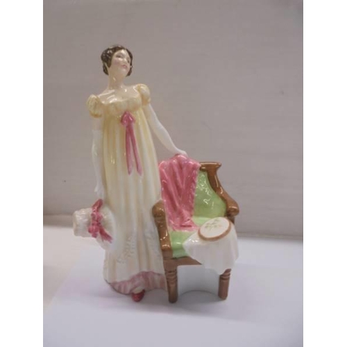 1205 - Five Royal Doulton Literary Heroines figurines including Elizabeth Bennett.