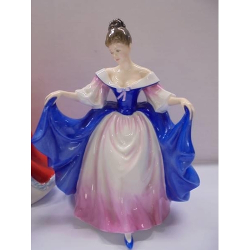 1209 - Five Royal Doulton figurines including Marie and Rachel.