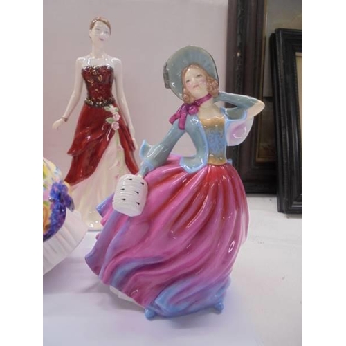 1210 - Five Royal Doulton Pretty Ladies figurines including Christine.