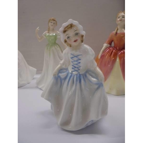 1212 - Seven Royal Doulton small figurines including Sweet delight.