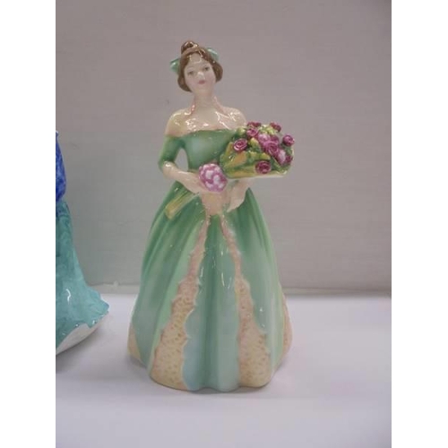 1213 - Six Royal Doulton figurines including Michelle and Winsome.