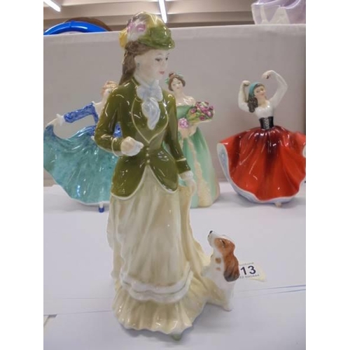 1213 - Six Royal Doulton figurines including Michelle and Winsome.