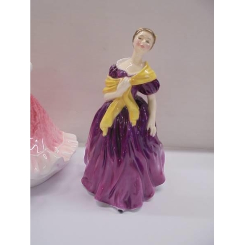 1214 - Five Royal Doulton figurines including Olivia and Rosie.