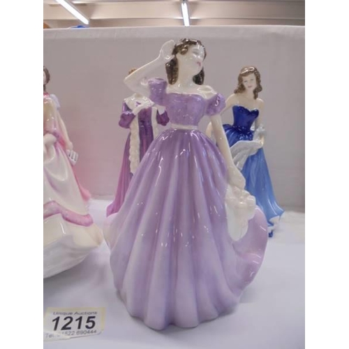 1215 - Five music related Royal Doulton figurines including Sweet Music.