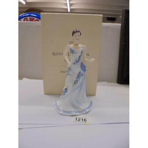 1216 - A boxed Royal Doulton Charlotte figurine.