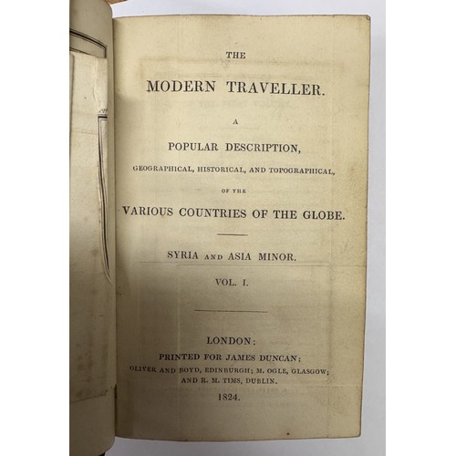 549 - 4 1820s Editions of Modern Traveller all with maps. 1824 Syria & Asia Minor, 1825 Mexico & Guatemala... 