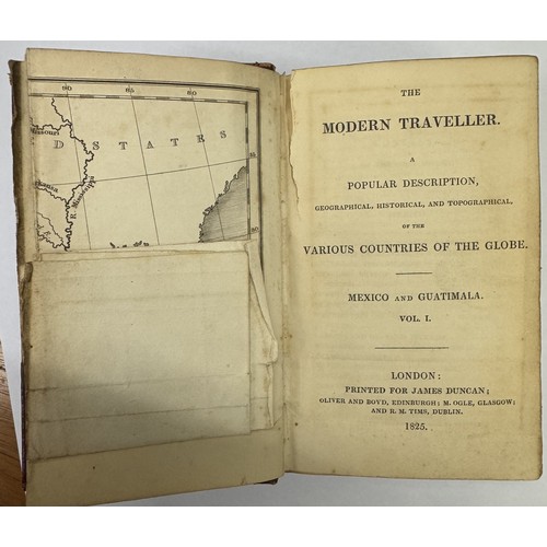 549 - 4 1820s Editions of Modern Traveller all with maps. 1824 Syria & Asia Minor, 1825 Mexico & Guatemala... 