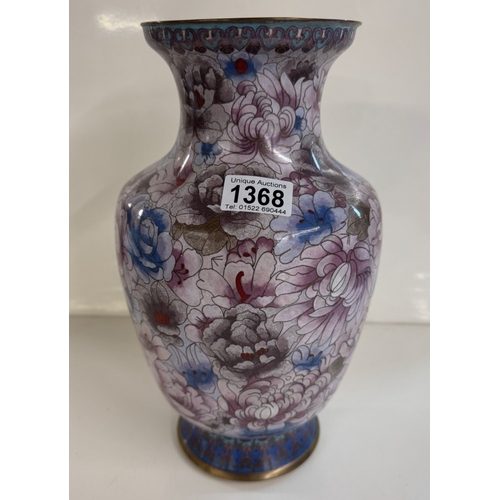 1368 - A Japanese Cloisonne vase