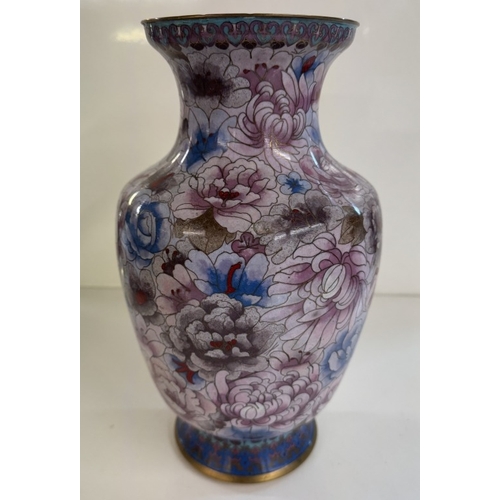 1368 - A Japanese Cloisonne vase