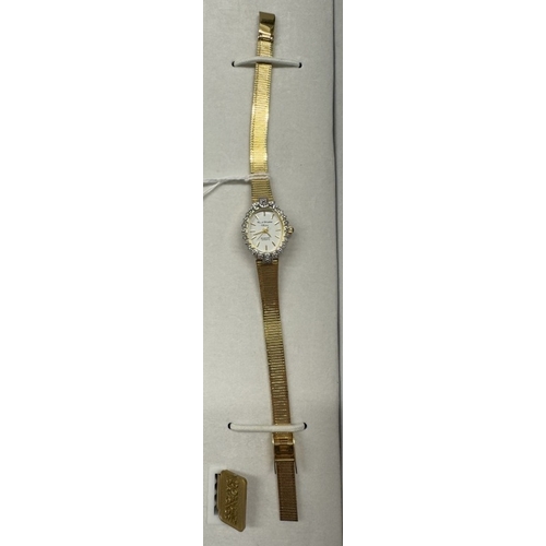 1104 - A cased Marcel Drucker USA ladies wrist watch.