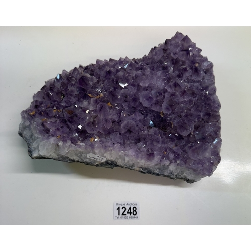 1248 - A large & heavy Amethyst cluster (over 6kg)