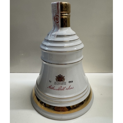 1249 - 2 rare boxed Bells Whisky decanters, Hawaii 12 years old deluxe whiskey & year of the sheep 1991