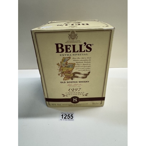 1255 - A boxed Bells whiskey decanter aged 8 years