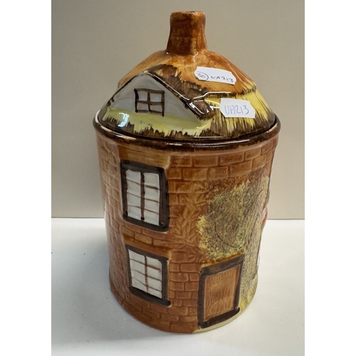 1259 - 2 Price Kensington cottage storage jars