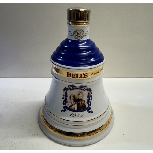 1270 - 3 boxed Bells extra special old Scotch whiskey, decanters all aged 8 years, Prince of Wales 50th Gol... 