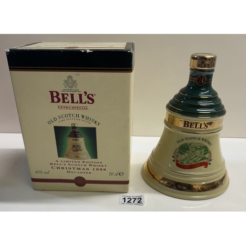 1272 - 2 boxed Bells limited edition Scotch whiskey decanters 1998 & 2000