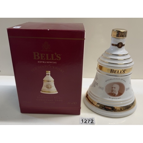 1272 - 2 boxed Bells limited edition Scotch whiskey decanters 1998 & 2000