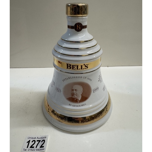 1272 - 2 boxed Bells limited edition Scotch whiskey decanters 1998 & 2000