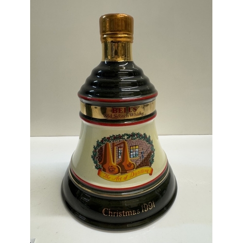 1283 - 4 Boxed Bells Whiskey decanters, Christmas 1988 &  1991 Extra Special, 1992 & 1996 aged 8 years