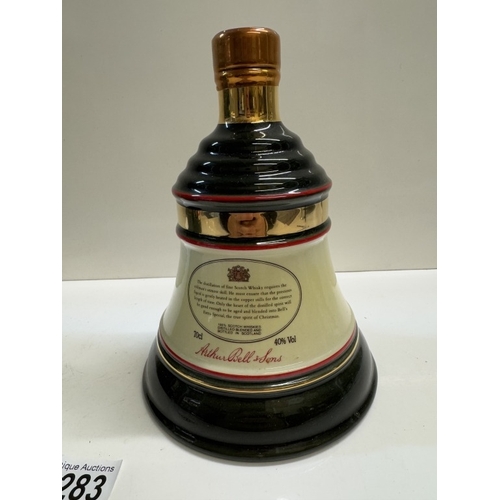 1283 - 4 Boxed Bells Whiskey decanters, Christmas 1988 &  1991 Extra Special, 1992 & 1996 aged 8 years