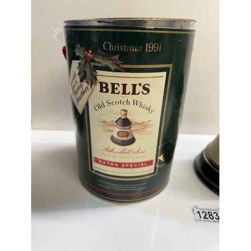 1283 - 4 Boxed Bells Whiskey decanters, Christmas 1988 &  1991 Extra Special, 1992 & 1996 aged 8 years