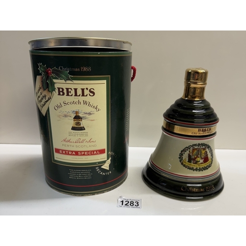 1283 - 4 Boxed Bells Whiskey decanters, Christmas 1988 &  1991 Extra Special, 1992 & 1996 aged 8 years