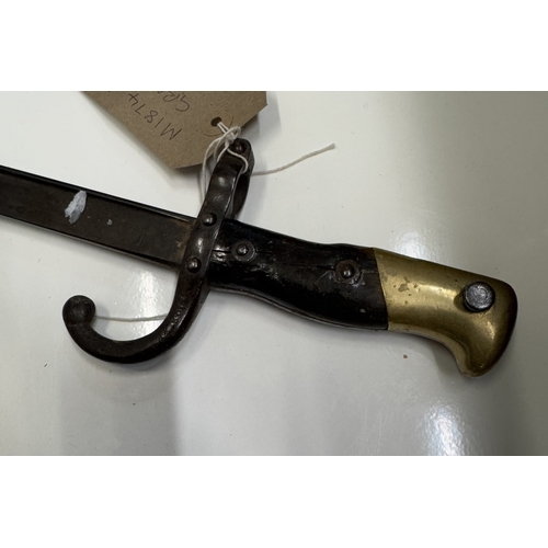 1297 - A M1874 French Gras bayonet