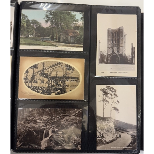 1301 - 2 albums of mainly Edwardian topographical postcards (approximately 1000 postcards)