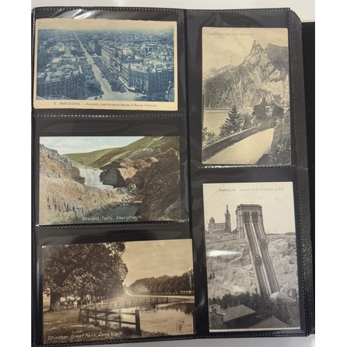 1301 - 2 albums of mainly Edwardian topographical postcards (approximately 1000 postcards)