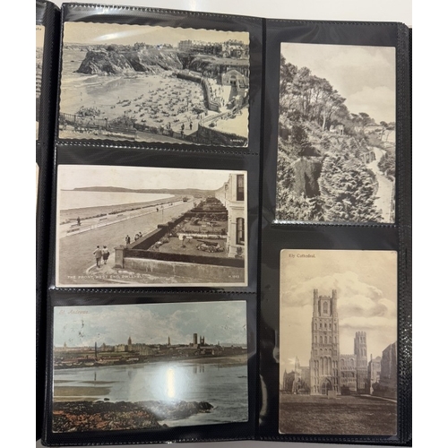 1301 - 2 albums of mainly Edwardian topographical postcards (approximately 1000 postcards)