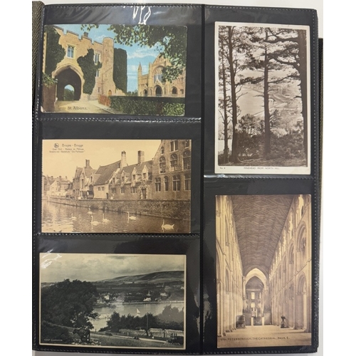 1301 - 2 albums of mainly Edwardian topographical postcards (approximately 1000 postcards)